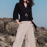 Sand Loose Pants Ecru