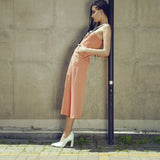 Ada Zipper Copper Midi Dress