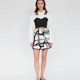 Corset Ecru Hoodie