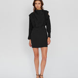 Cupro Mini Dress Sleeves OFF