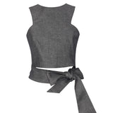 Wrap Around Linen Top