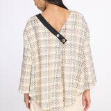 Front Back Tweed Top