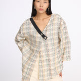Front Back Tweed Top