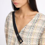 Front Back Tweed Top