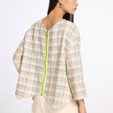 Front Back Tweed Top