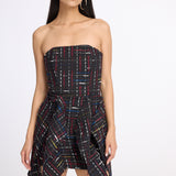 Strapless Tweed Dress