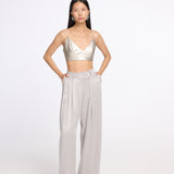 Loose Silver Maxi Pants