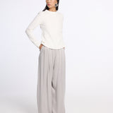 Open Back Cable Knit Top