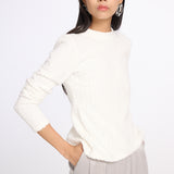 Open Back Cable Knit Top