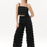 Fringe Wide Leg Pants