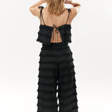 Fringe Wide Leg Pants