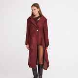 Flow Long Coat Burgundy