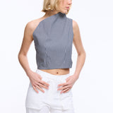 Eccentric Checked Top