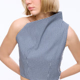 Eccentric Checked Top