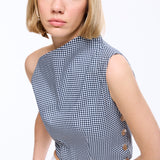 Eccentric Checked Top