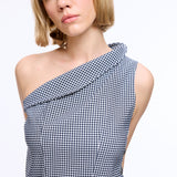 Eccentric Checked Top