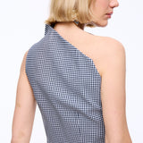 Eccentric Checked Top