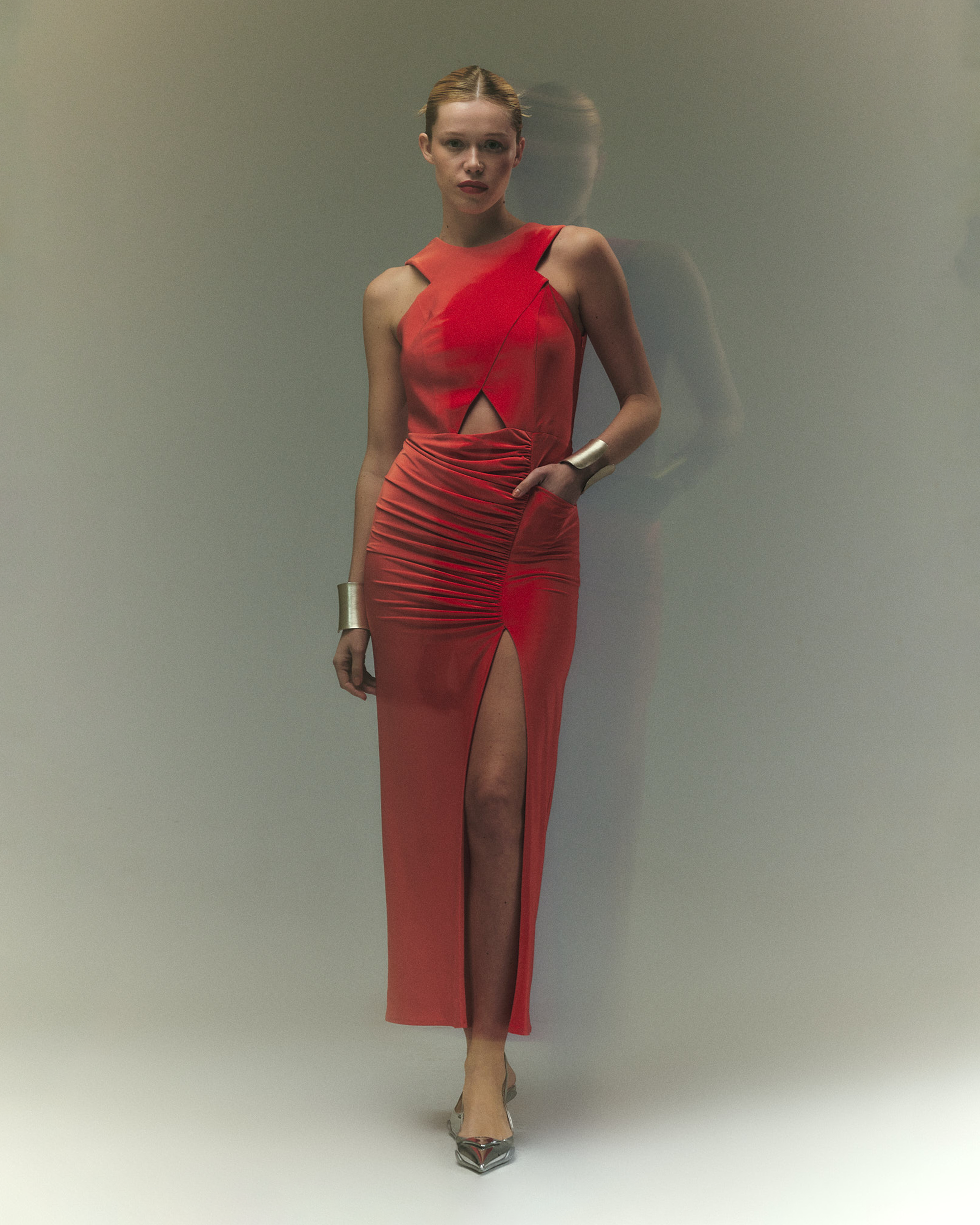aura jersey maxi dress ANN DEMEULEMEESTER Aura Strapless Jersey Long Dress Ann Demeulemeester