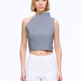Eccentric Checked Top