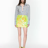 Mermaid Lime Mini Skirt