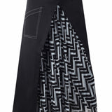 Zigzag Pleat Midi Skirt