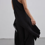 One Shoulder Top Black