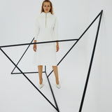 Angle Midi Dress Ecru