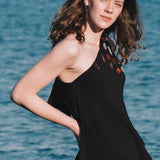 Sand One Shoulder Top Black