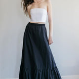 Denim Bustier White