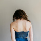 Denim Bustier Indigo