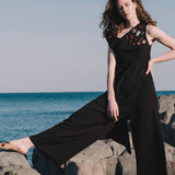 Sand One Shoulder Top Black