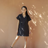 Island Black Shirt Dress