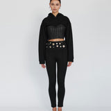 Corset Stretch-Jersey Leggings