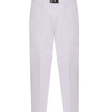 White Denim Carrot Pants