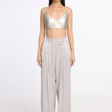 Loose Silver Maxi Pants