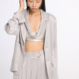 Loose Silver Maxi Pants