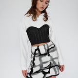 Corset Ecru Hoodie