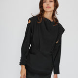 Cupro Mini Dress Sleeves OFF