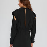 Cupro Mini Dress Sleeves OFF