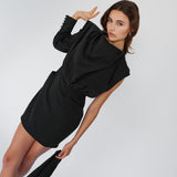 Cupro Mini Dress Sleeves OFF