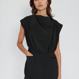 Cupro Mini Dress Sleeves OFF