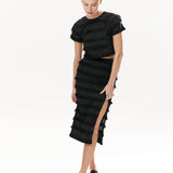 Fringe Pencil Skirt