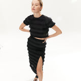 Fringe Pencil Skirt