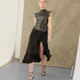 Concrete Black Midi Dress
