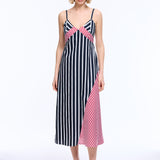 Elia Striped Slip Dress
