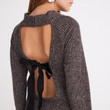 Sunset Open-back Knit Dress