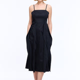 Jenga Black Midi Dress