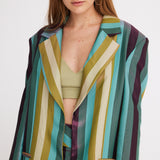 Gaia Striped Oversize Jacket