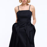 Jenga Black Midi Dress