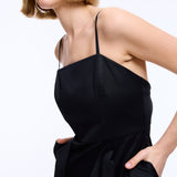 Jenga Black Midi Dress